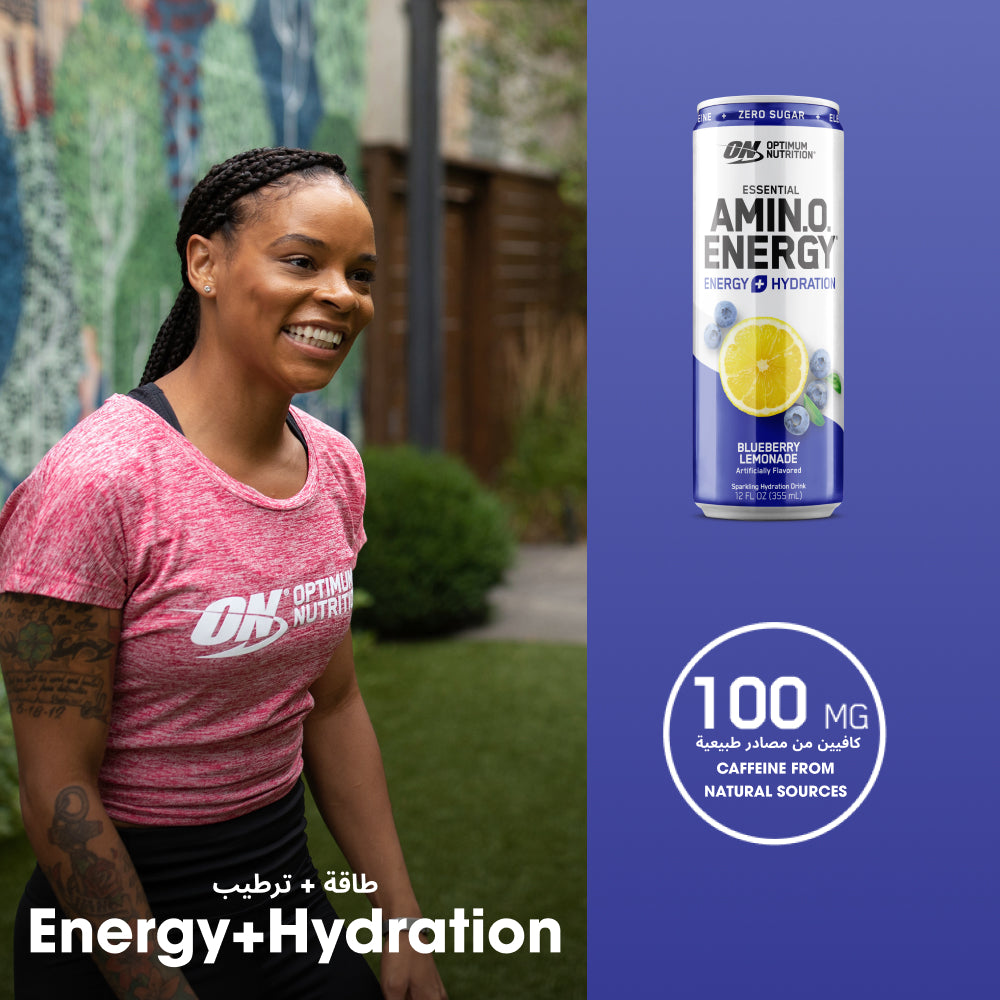 إسينشيال أمينو إنيرجي بلس إلكتروليتات (الأملاح المعدنية) غازي - نكهة التوت الأزرق بالليمون (12 علبة) إسينشيال أمينو إنيرجي بلس إلكتروليتات (الأملاح المعدنية) غازي - نكهة التوت الأزرق بالليمون (12 علبة)