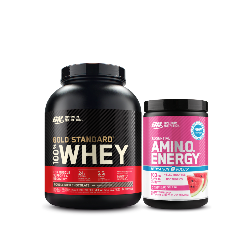 Optimum Nutrition Whey + Amino Energy Anytime Energy Bundle Optimum Nutrition Whey + Amino Energy Anytime Energy Bundle