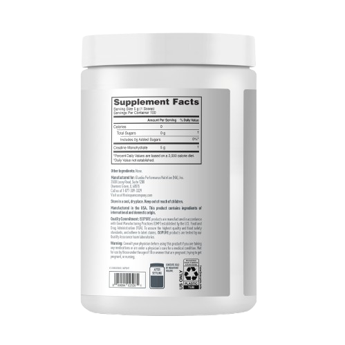 Isopure كرياتين مونوهيدرات بدون نكهة 17.63 أونصة (1.1 رطل) 500 جرام 100 حصة Isopure كرياتين مونوهيدرات بدون نكهة 17.63 أونصة (1.1 رطل) 500 جرام 100 حصة