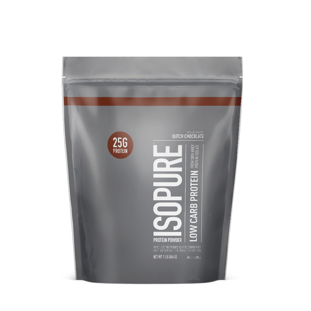 Isopure Zero Carb Protein Powder Dutch Chocolate - 1 Lbs (15 Servings)