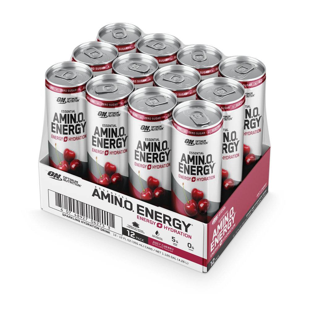 ESSENTIAL AMIN.O. ENERGY+ Electrolytes Sparkling - Juicy Cherry (12 Cans) ESSENTIAL AMIN.O. ENERGY+ Electrolytes Sparkling - Juicy Cherry (12 Cans)