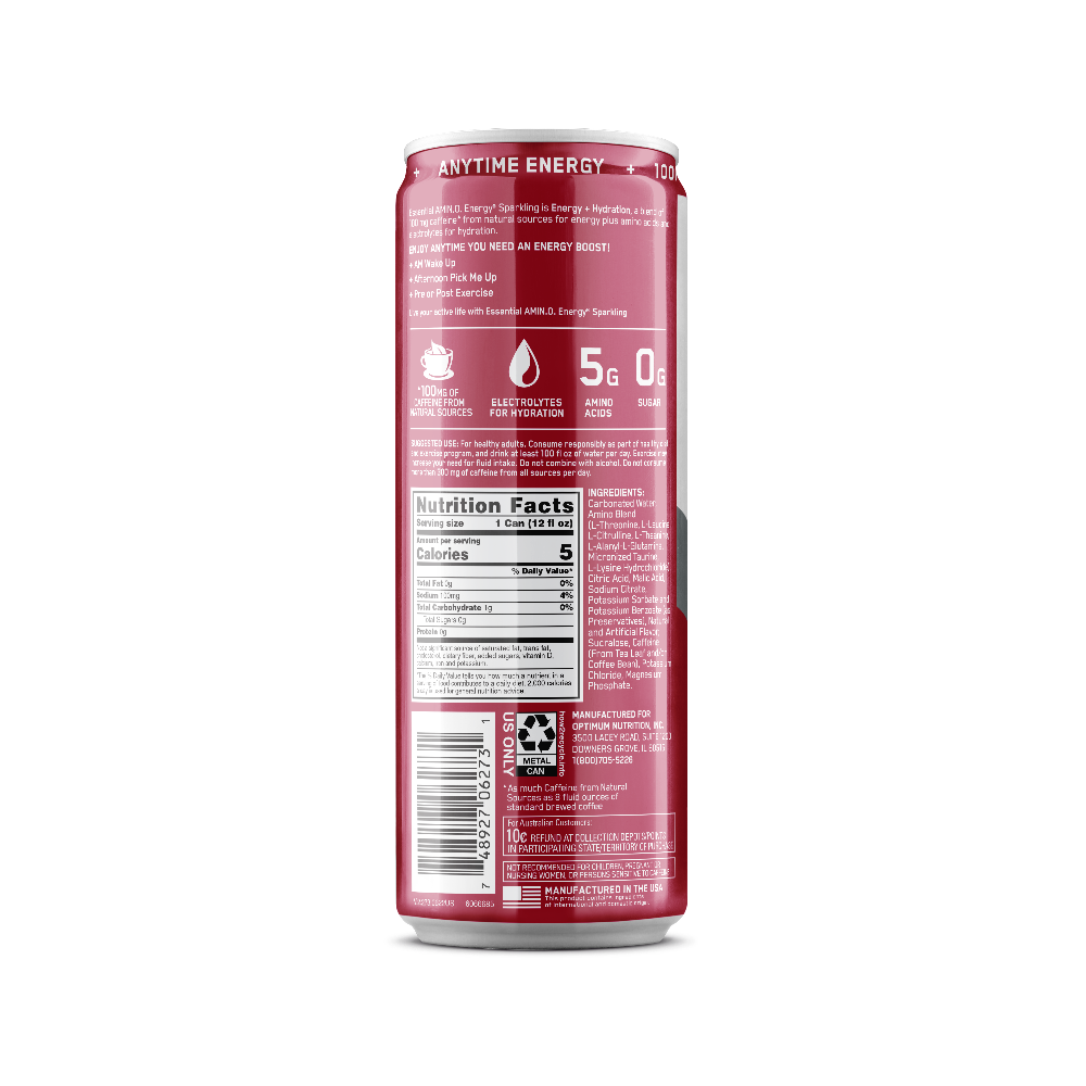 ESSENTIAL AMIN.O. ENERGY+ Electrolytes Sparkling - Juicy Cherry (12 Cans) ESSENTIAL AMIN.O. ENERGY+ Electrolytes Sparkling - Juicy Cherry (12 Cans)