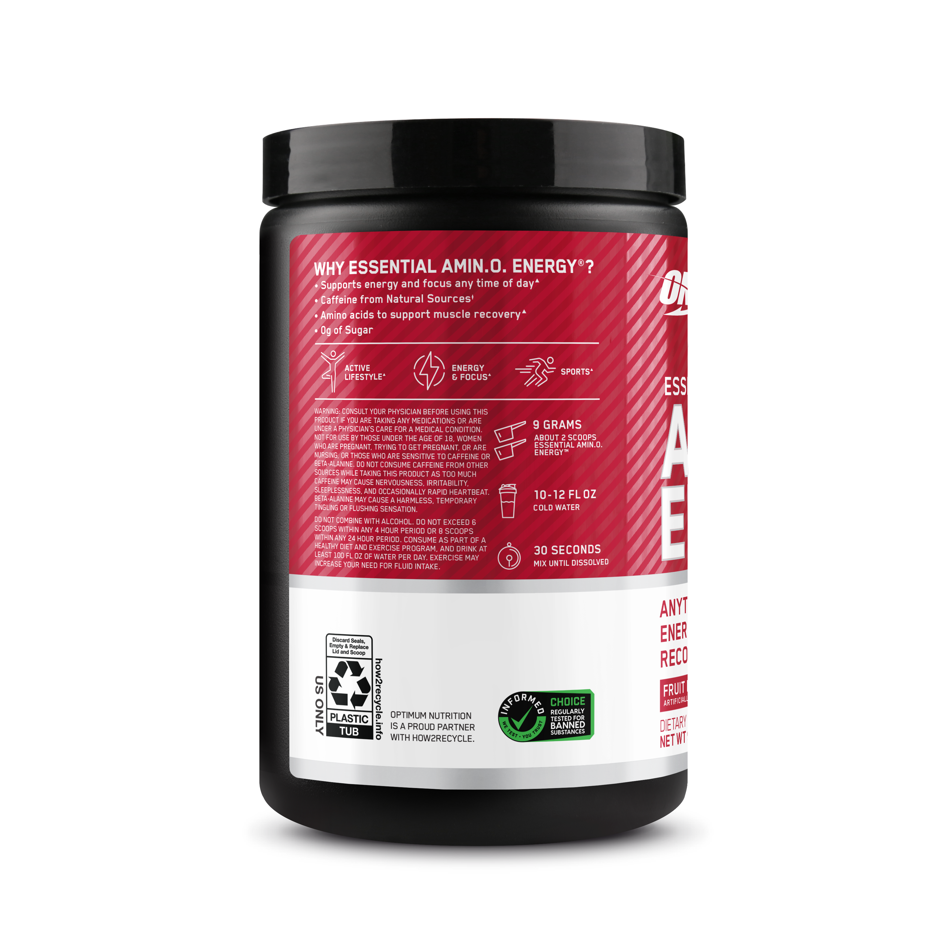 Amino Energy BCAA Drink Fruit Fusion - 270 Grams (30 Servings)