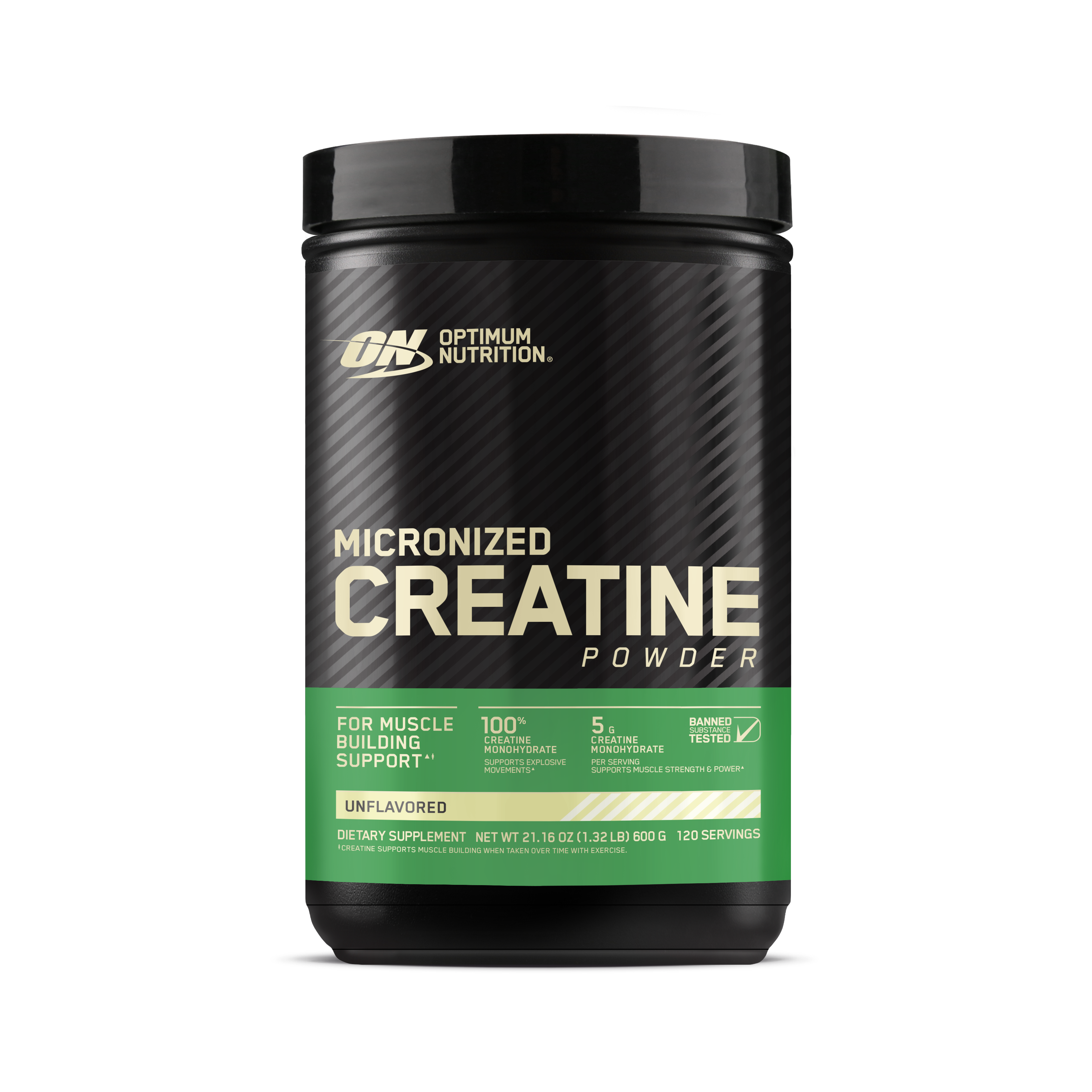Micronized Creatine Powder Unflavored - 600 Grams (120 Servings)
