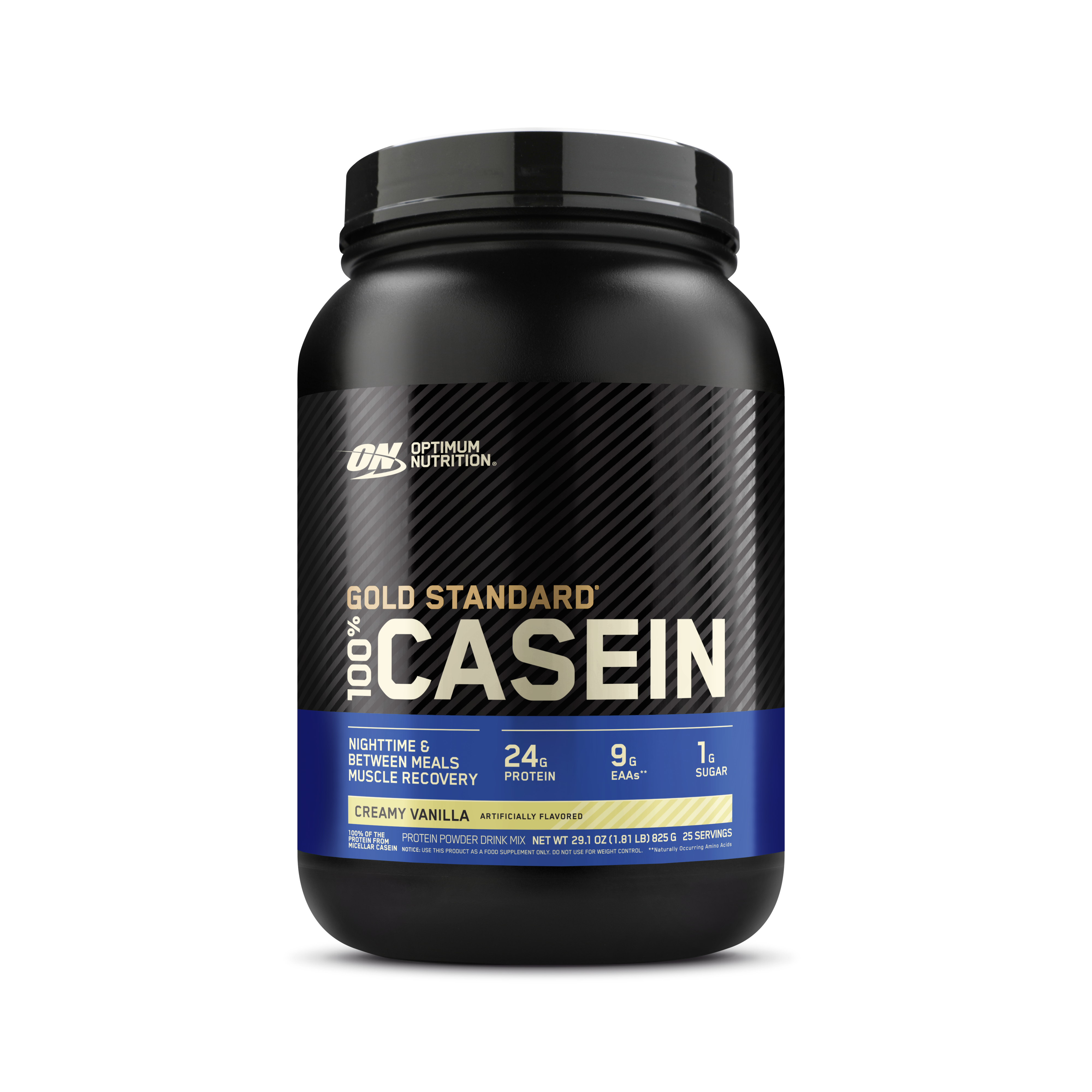 Gold Standard 100% Casein Creamy Vanilla - 1.87 Lbs (25 Servings)