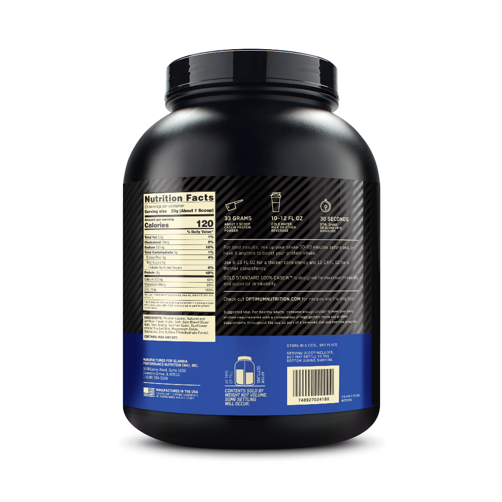 Gold Standard 100% Casein Creamy Vanilla - 3.86 Lbs (53 Servings) Gold Standard 100% Casein Creamy Vanilla - 3.86 Lbs (53 Servings)