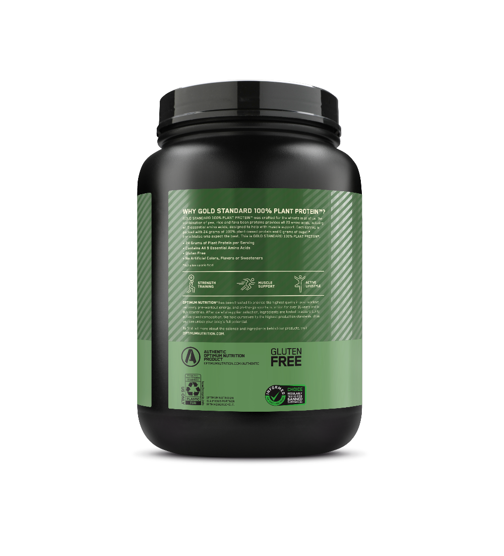 GOLD STANDARD® 100% Plant Creamy Vanilla - 1.63 Lbs (20 Servings) GOLD STANDARD® 100% Plant Creamy Vanilla - 1.63 Lbs (20 Servings)