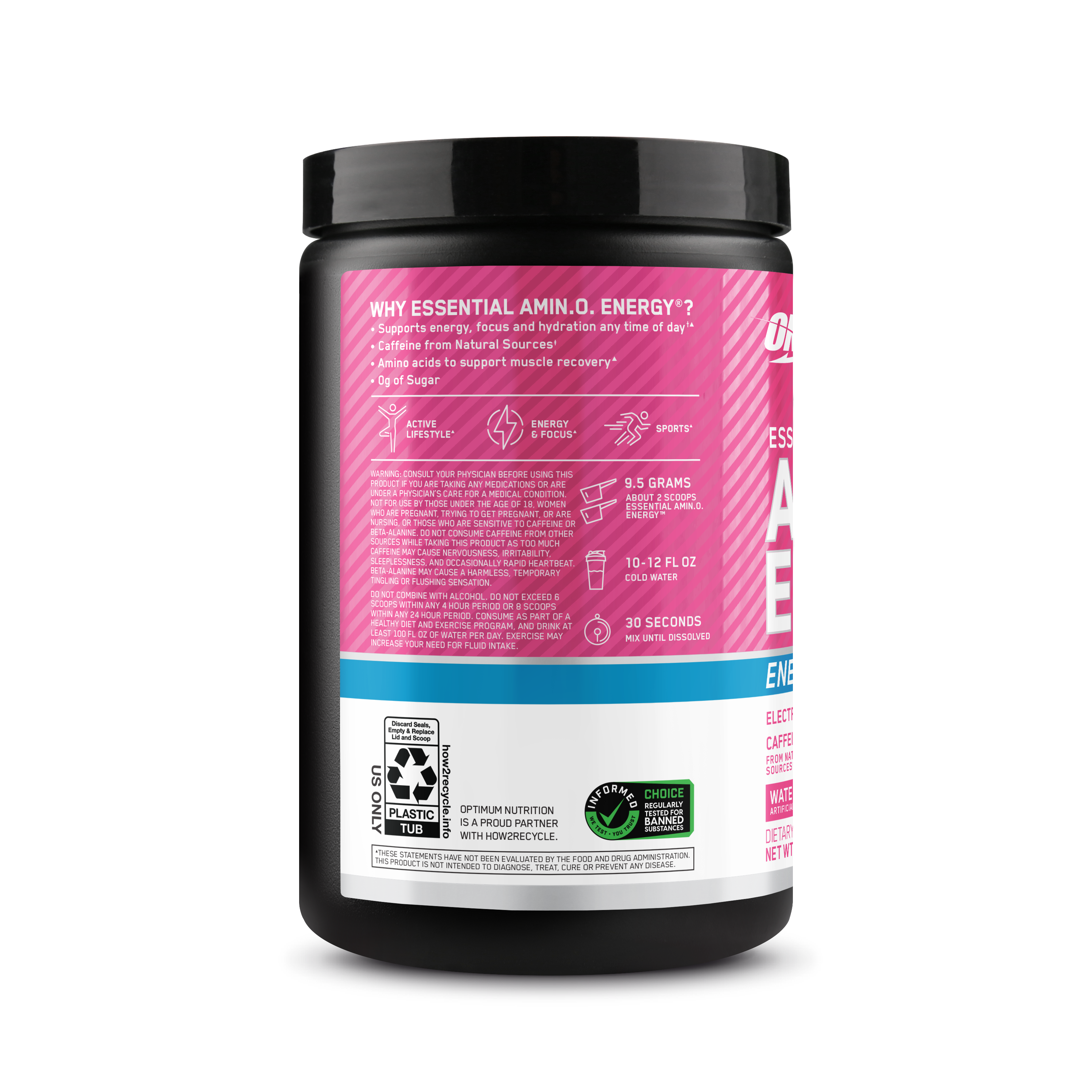 Amino Energy Plus Electrolytes Powder Watermelon - 285 Grams (30 Servings)