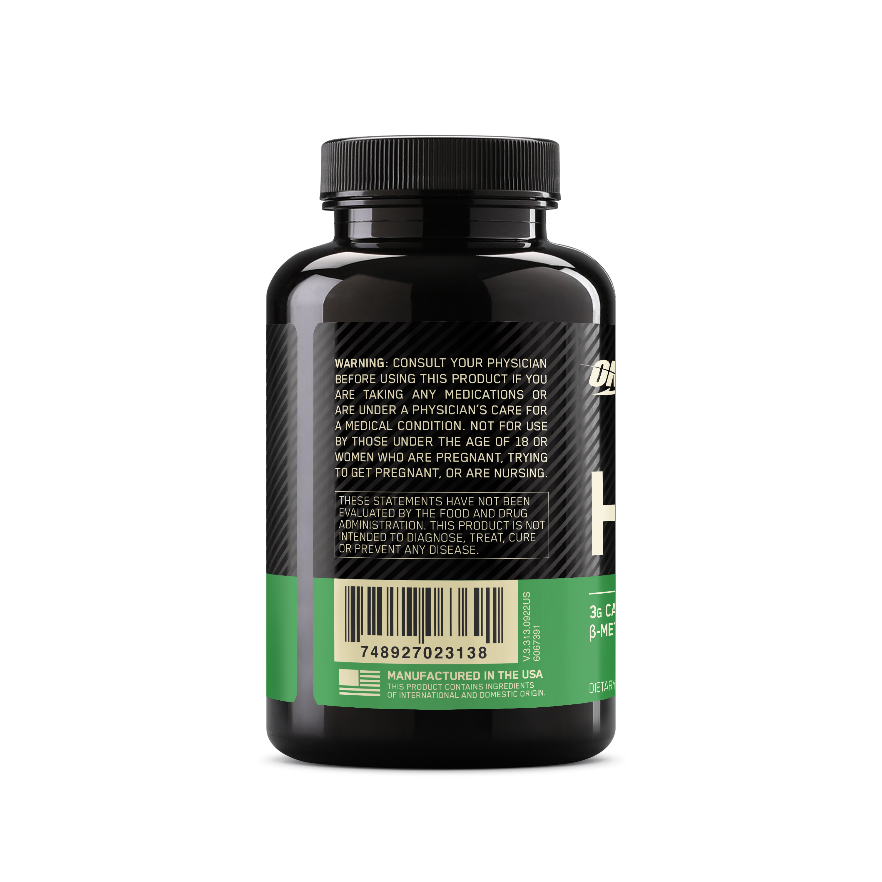 HMB Caps 1000 mg - 90 Capsules (30 Servings)