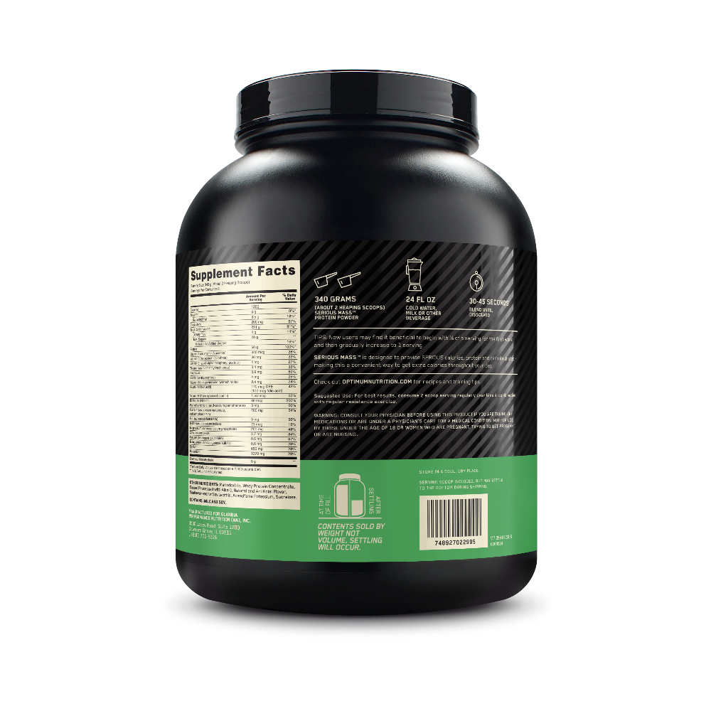 Serious Mass Chocolate - 6 Lbs (8 Servings) Serious Mass Chocolate - 6 Lbs (8 Servings)