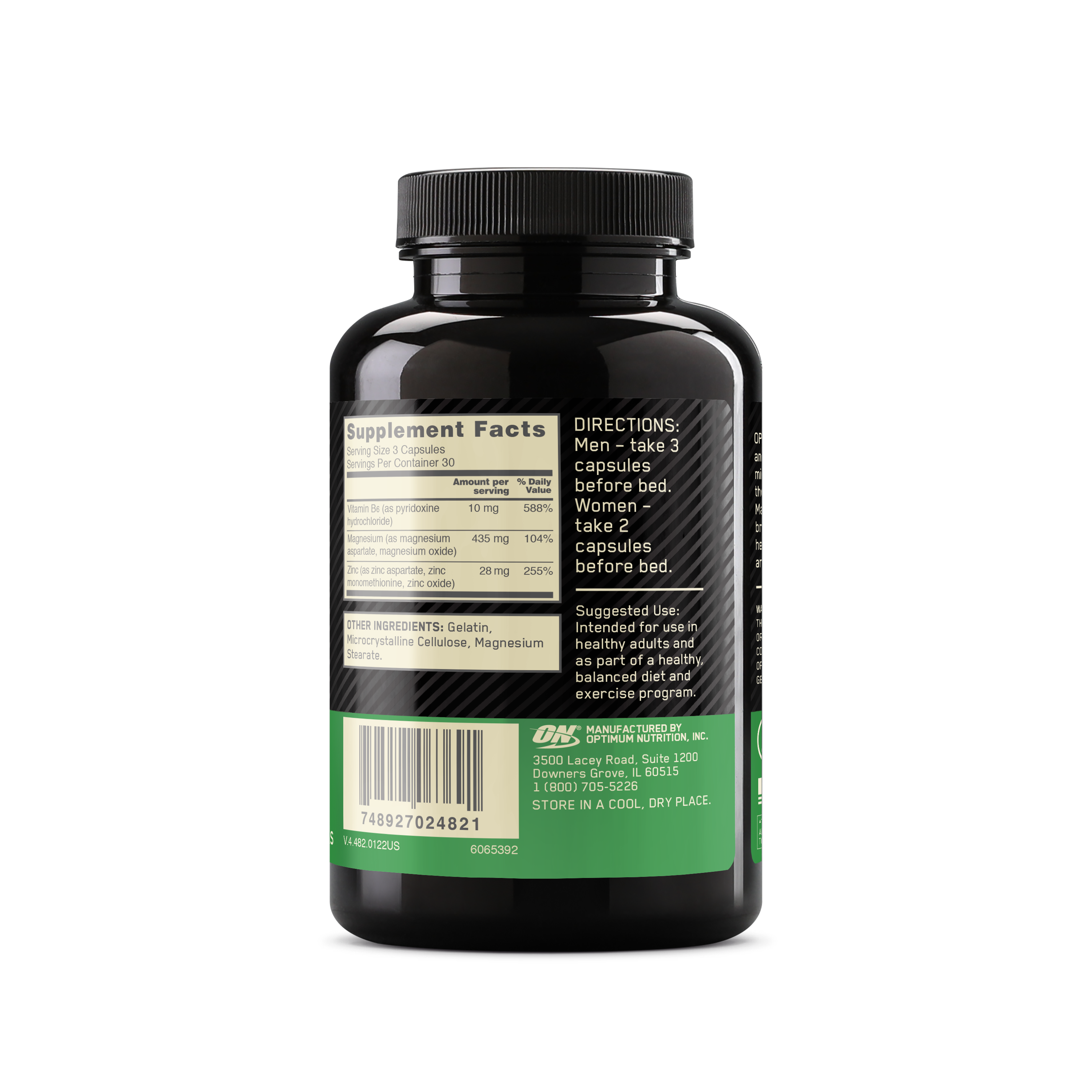 Zinc Magnesium Aspartate - 90 Capsules (30 Servings)