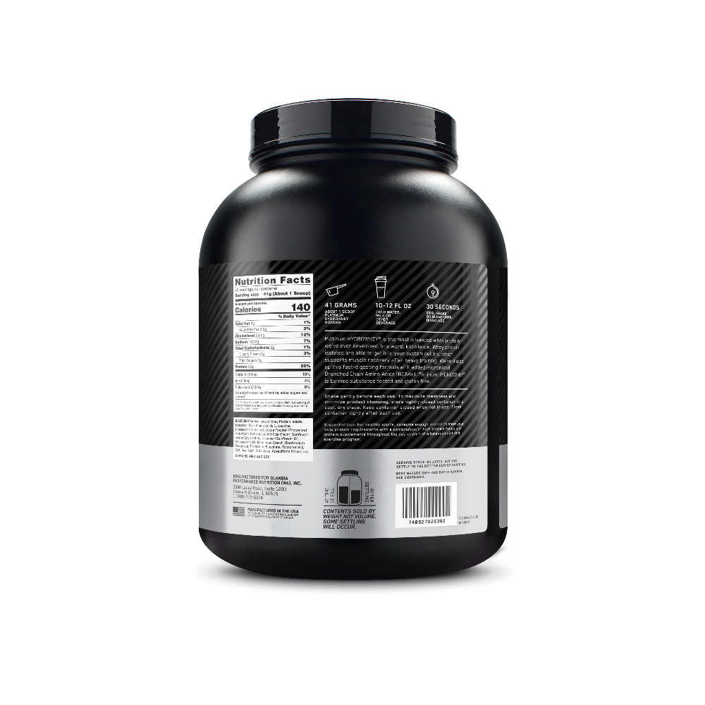 PLATINUM HYDROWHEY™ Turbo Chocolate - 3.61 Lbs (40 Servings) PLATINUM HYDROWHEY™ Turbo Chocolate - 3.61 Lbs (40 Servings)