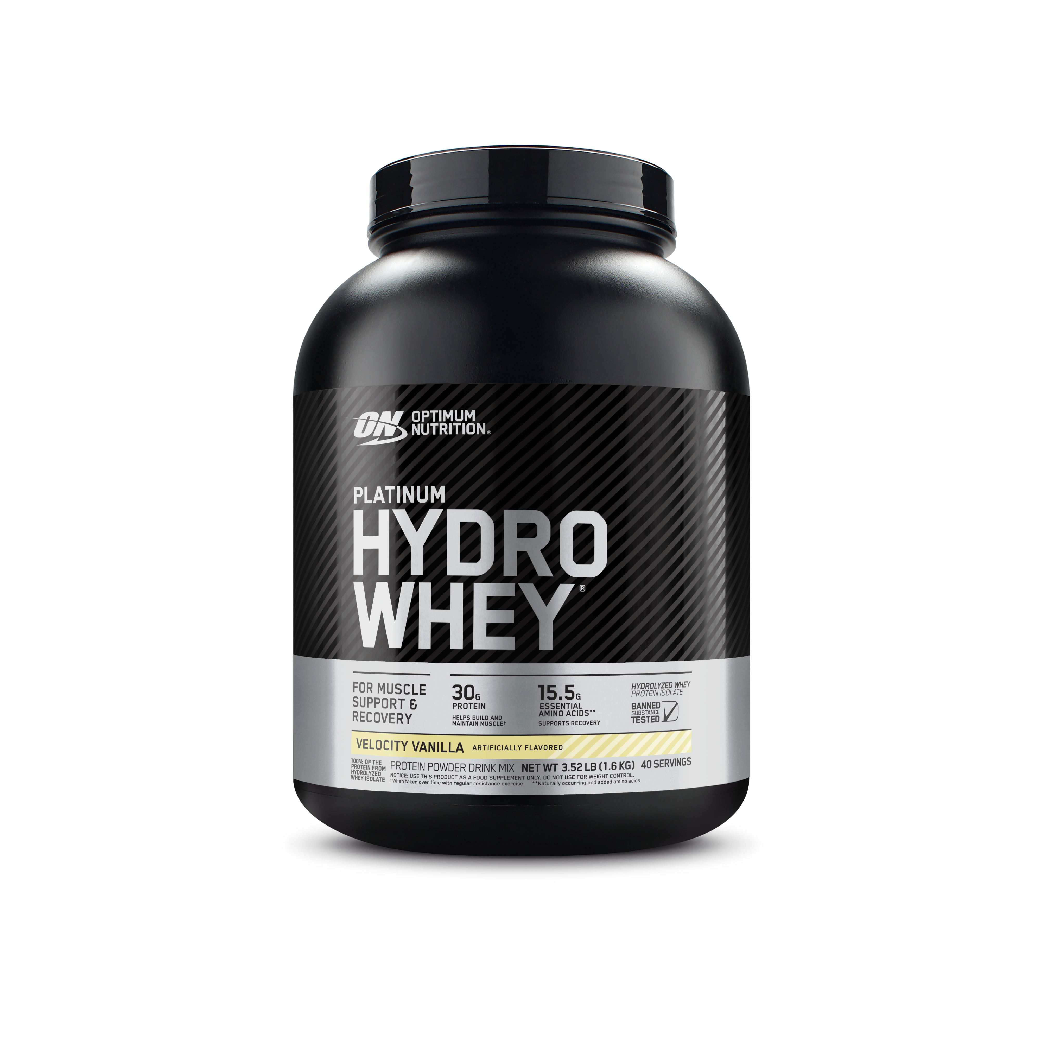 PLATINUM HYDROWHEY™ Velocity Vanilla - 3.52 Lbs (40 Servings)