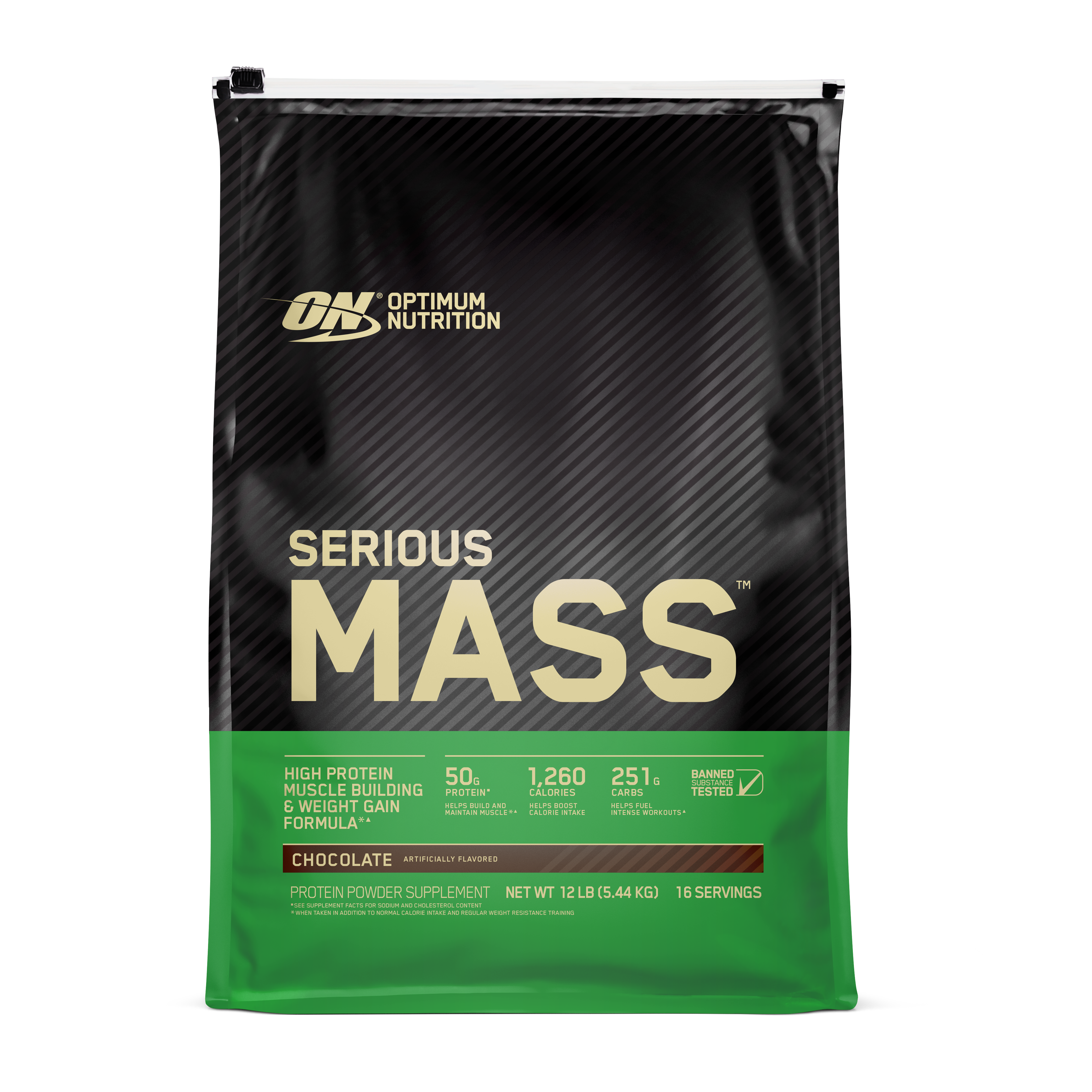 Serious Mass Chocolate - 12 Lbs (16 Servings)