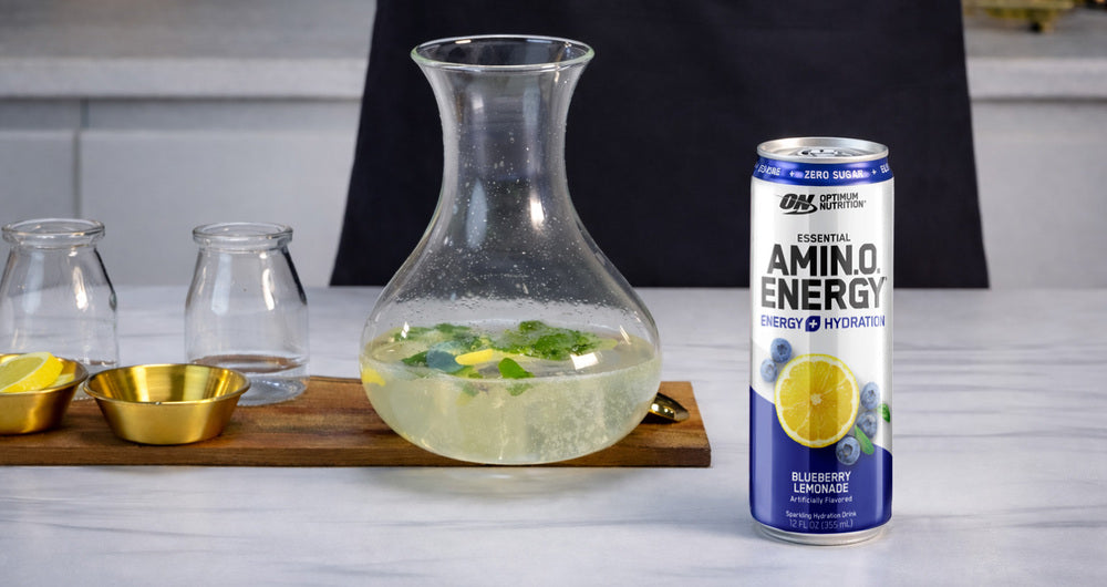 مشروب أمينو غازي بالليمون والنعناع