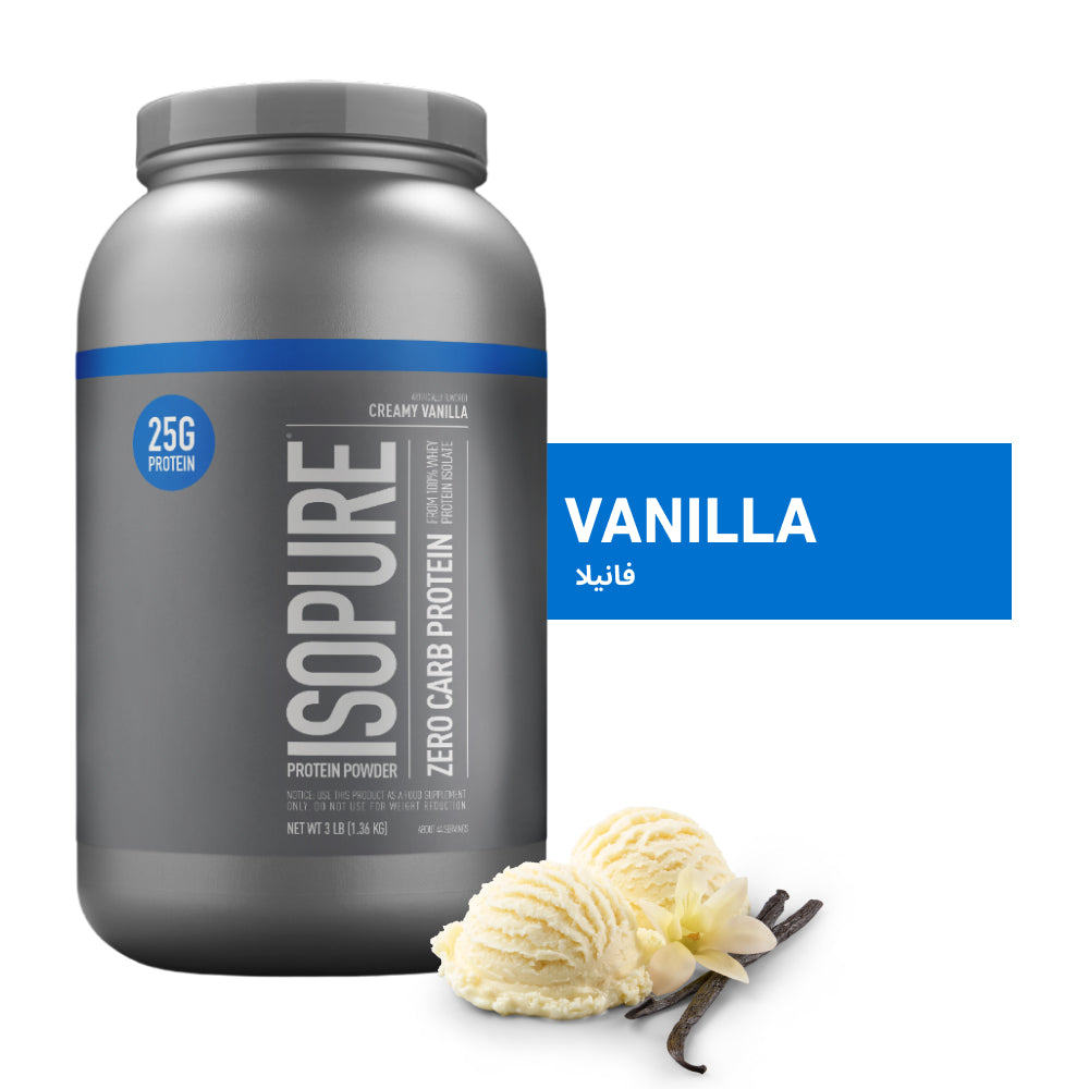 Isopure Zero Carb Protein Powder Creamy Vanilla - 3 Lbs (44 Servings)