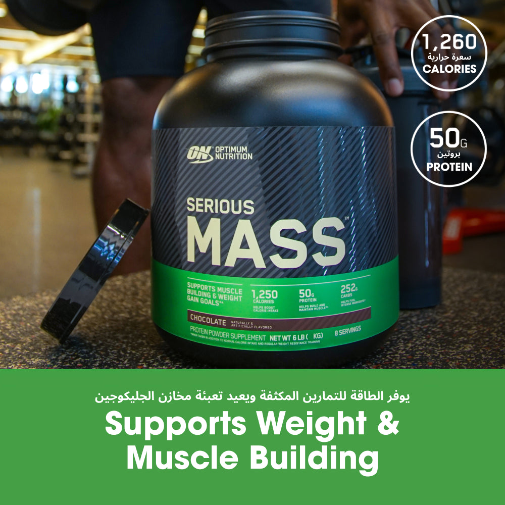 سيرياس ماس (Serious Mass) - نكهة الشوكولاتة - 6 رطل (8 حصص)