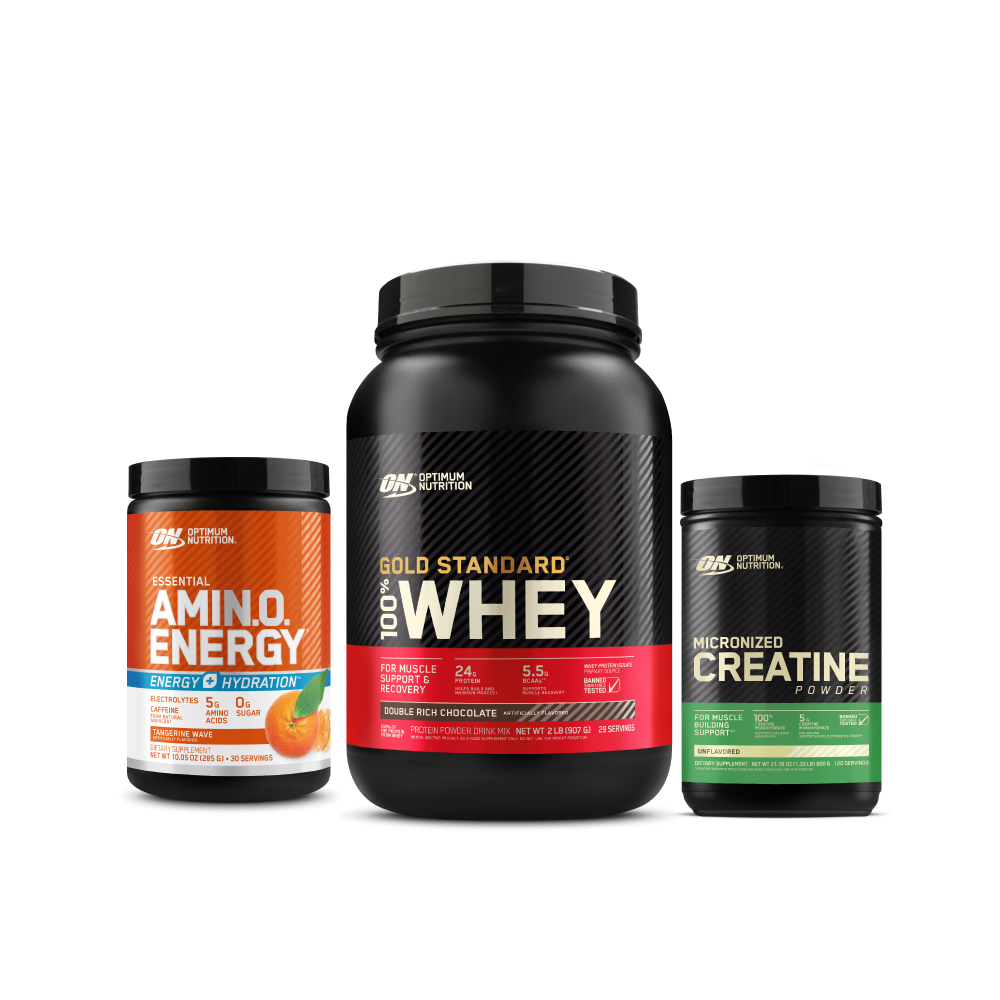 Optimum Nutrition Whey + Creatine + Amino Energy Energy Boost Stack