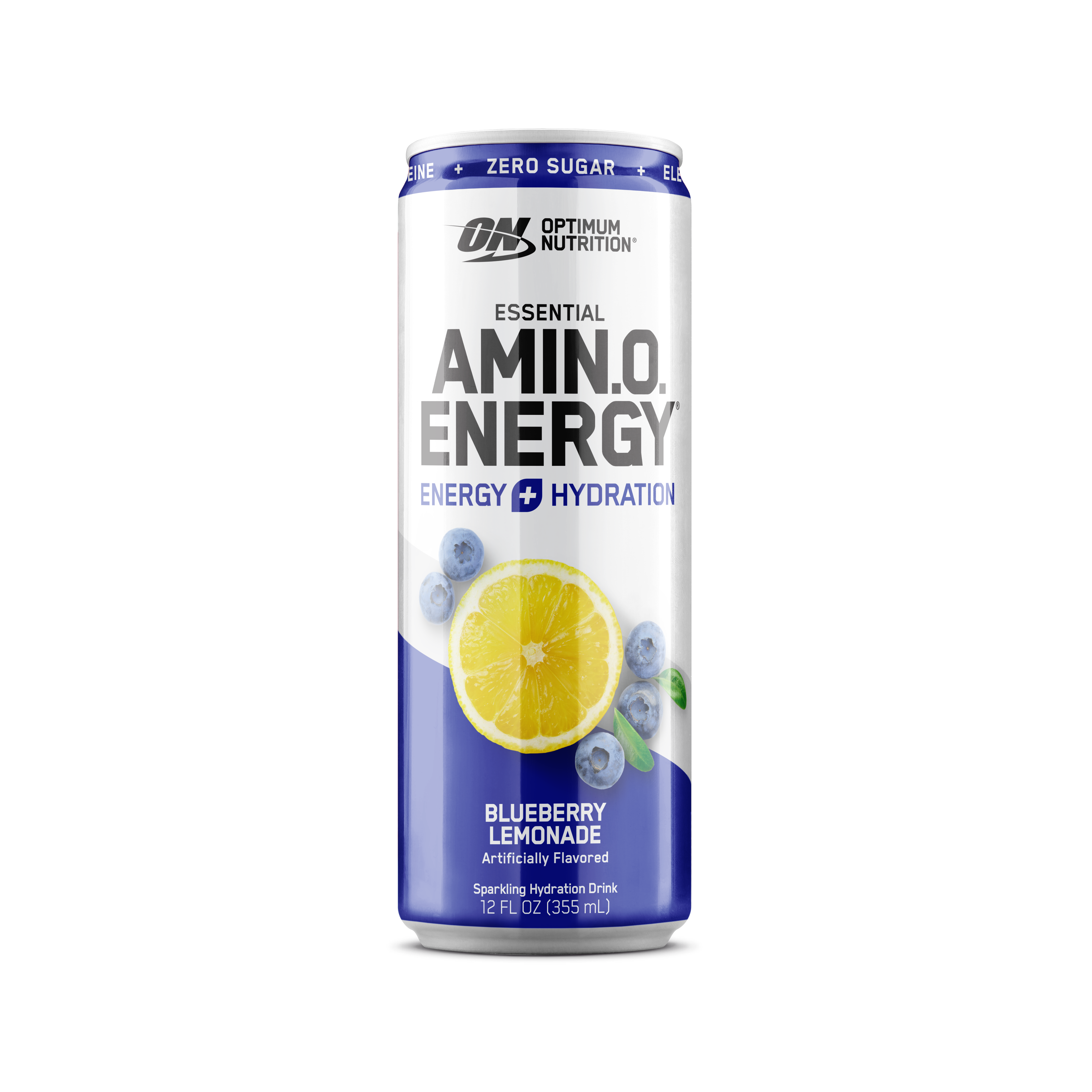 ESSENTIAL AMIN.O. ENERGY+ Electrolytes Sparkling - Blueberry Lemonade (12 Cans)
