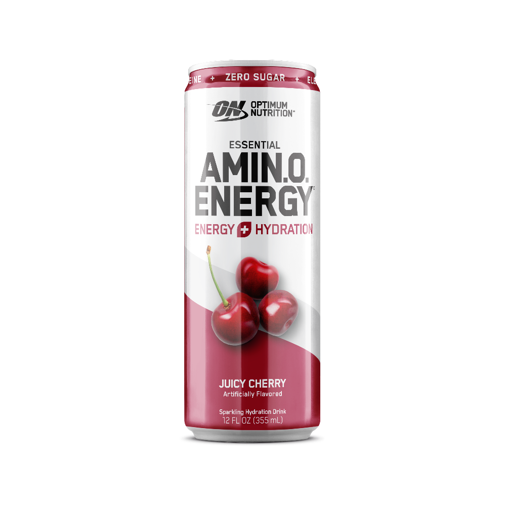 ESSENTIAL AMIN.O. ENERGY+ Electrolytes Sparkling - Juicy Cherry (12 Cans)