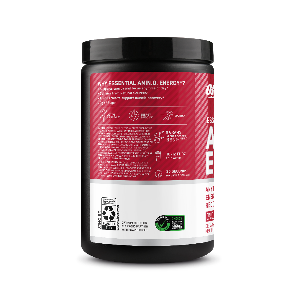 مسحوق أمينو إنيرجي BCAA - نكهة فواكه فيوجن  - 270 جم (30 حصة)