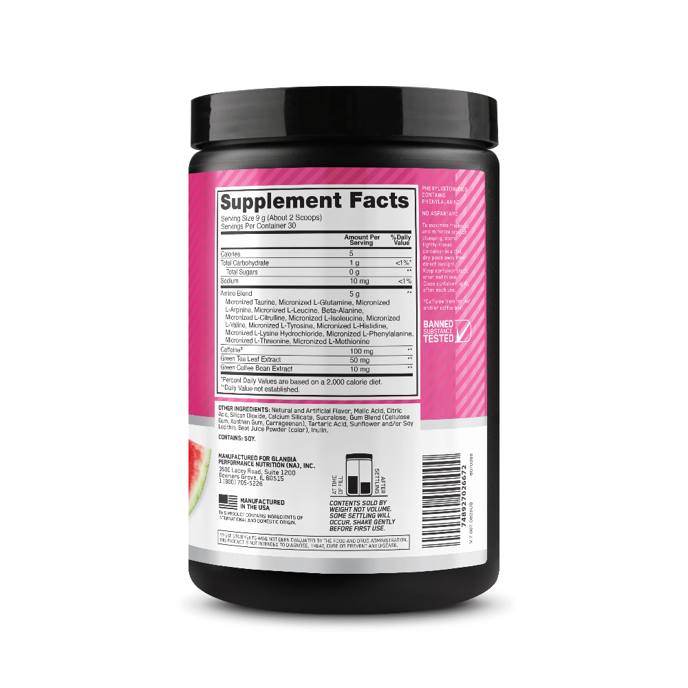 مسحوق أمينو إنيرجي BCAA - نكهة البطيخ - 270 جم (30 حصة)