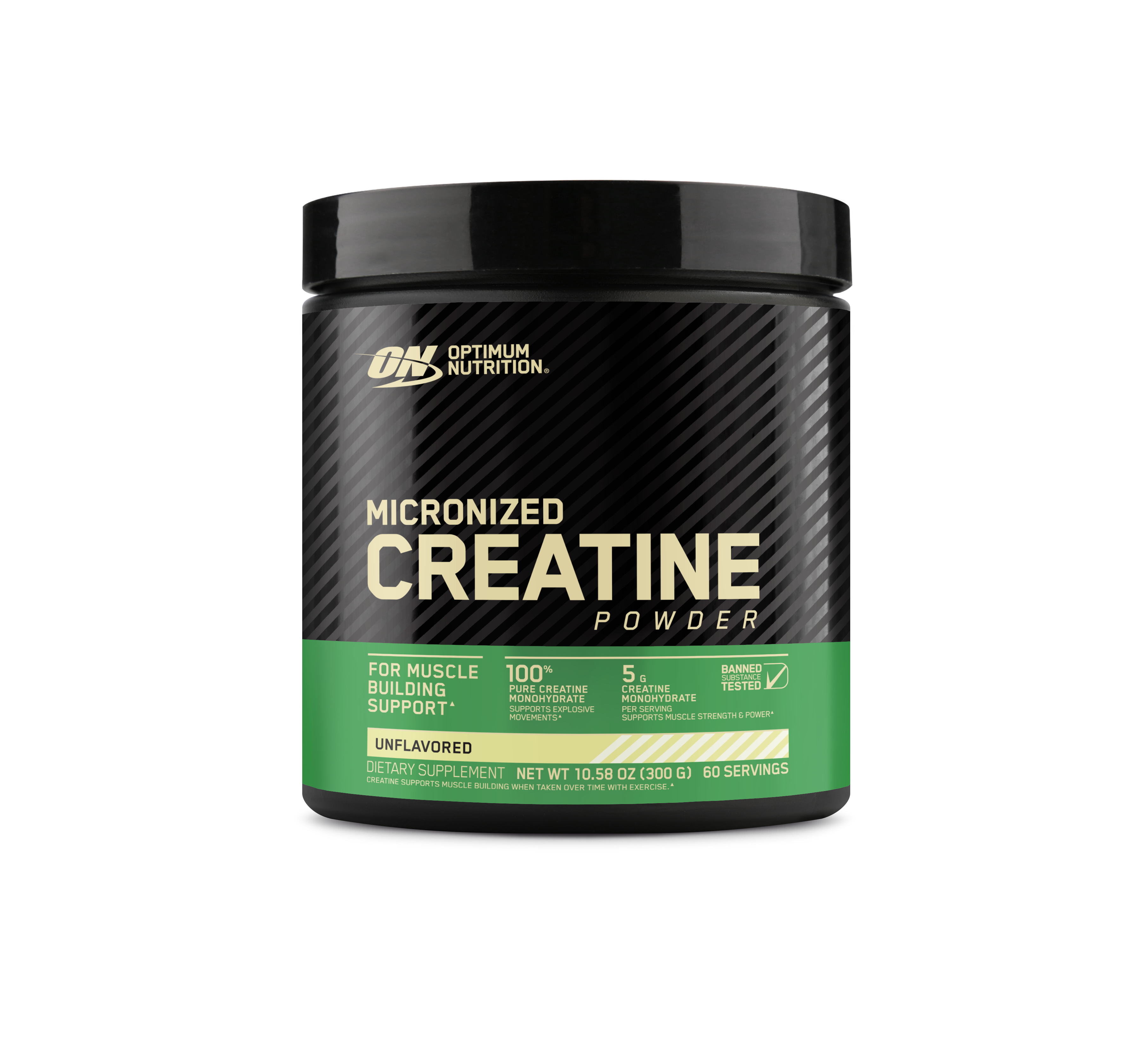 Micronized Creatine Powder Unflavored - 300 Grams (60 Servings)