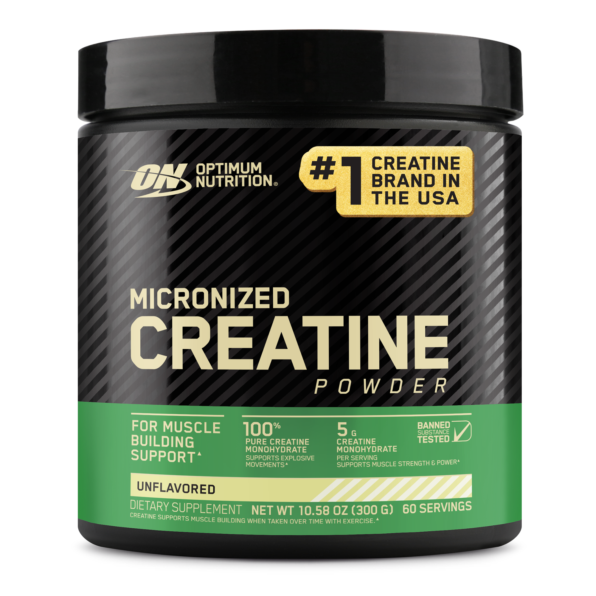 Micronized Creatine Powder Unflavored - 300 Grams (60 Servings)