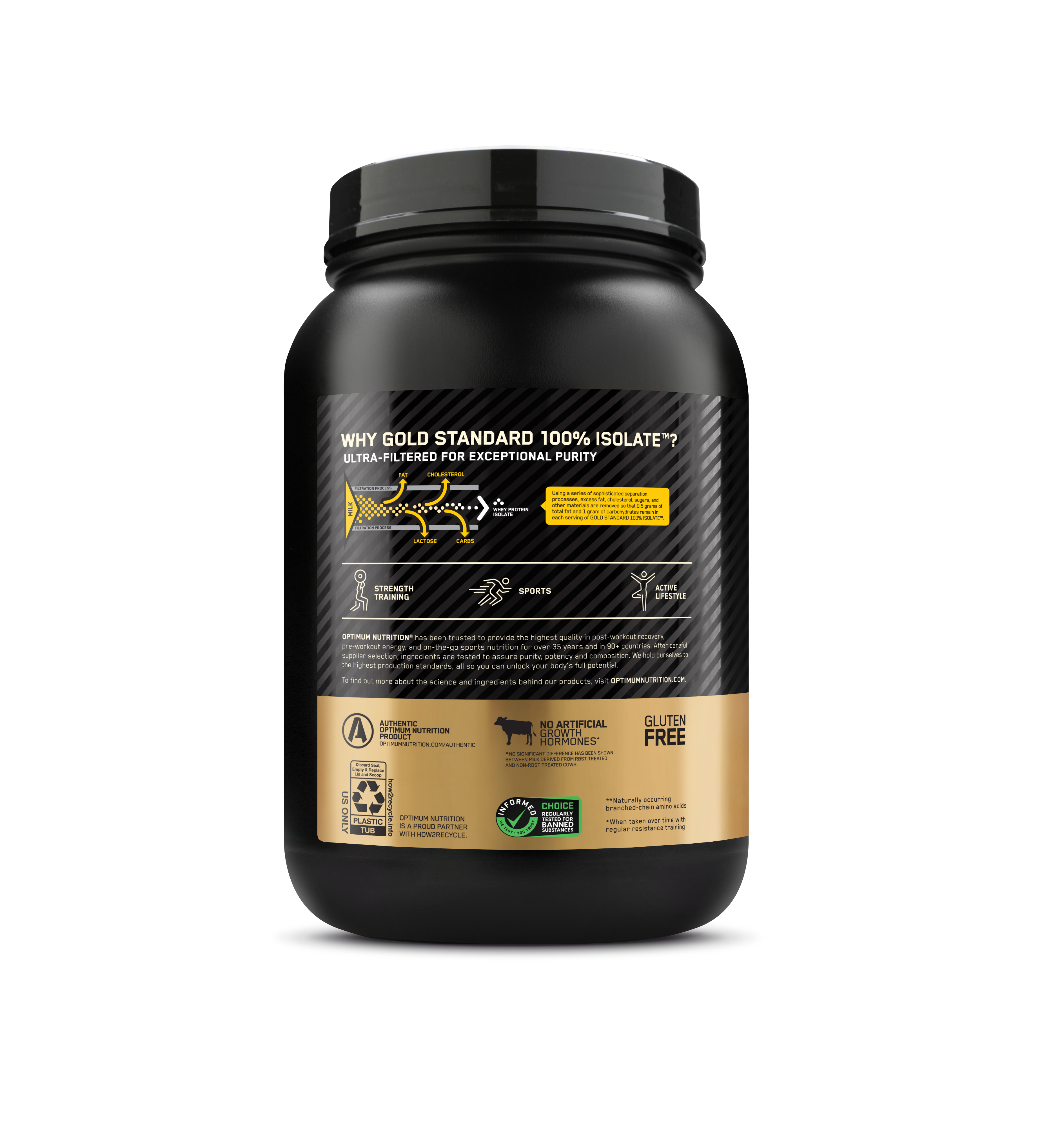 GOLD STANDARD® 100% Isolate Chocolate Bliss - 1.64 Lbs (24 Servings)