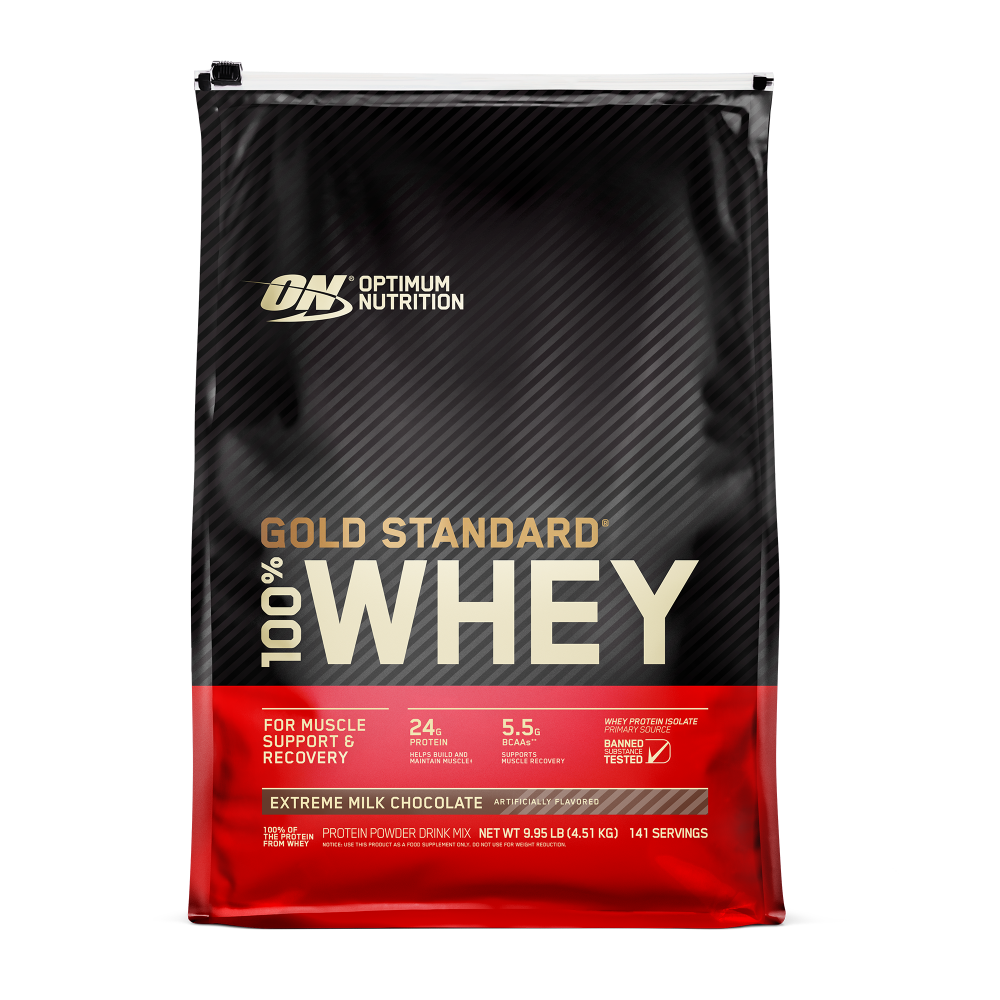 Gold Standard 100% Whey Protein Powder Extreme Milk Chocolate - 10 Lbs (141 Servings)