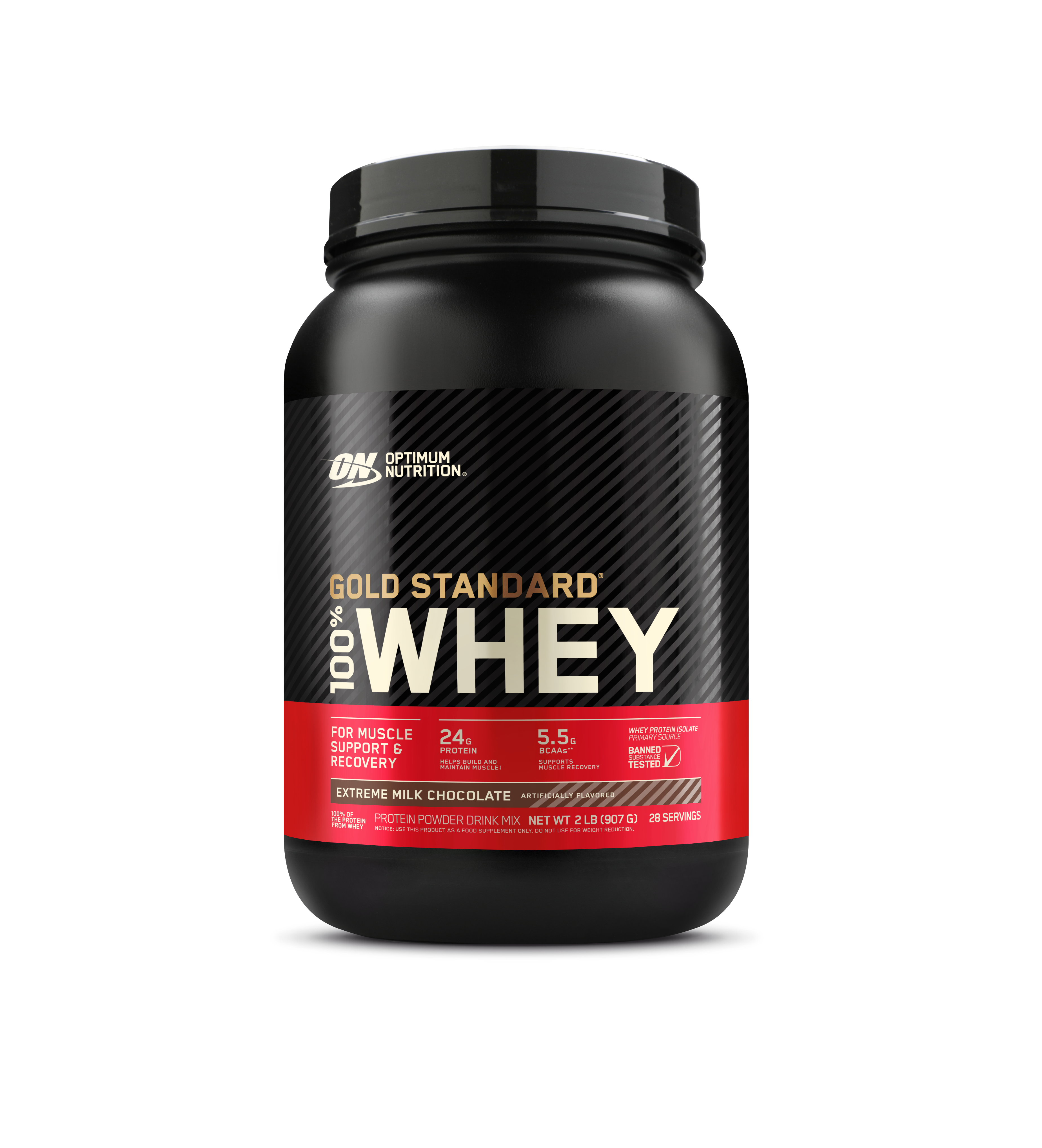 Gold Standard 100% Whey Protein Powder Extreme Milk Chocolate - 2 Lbs (28 Servings)