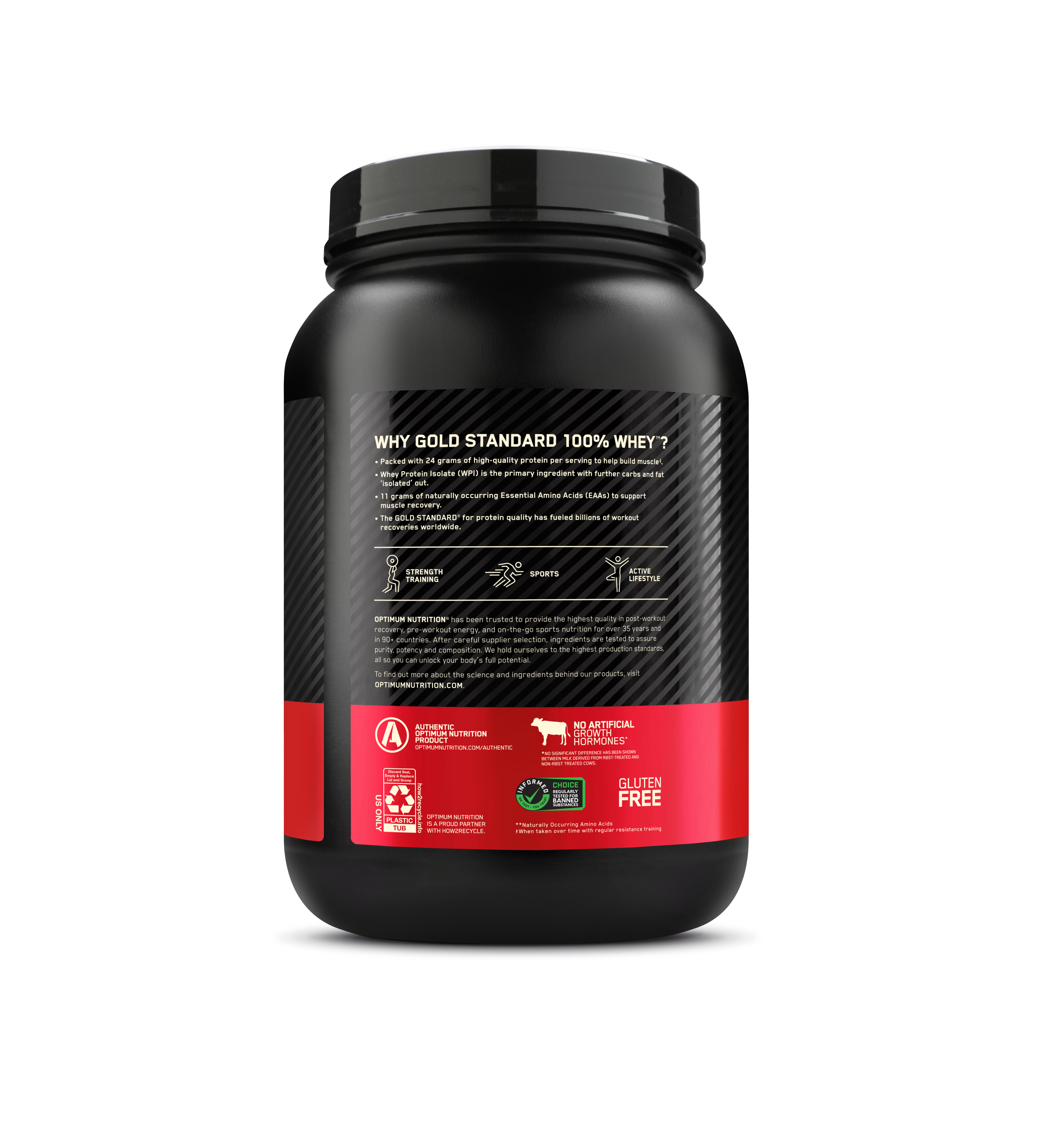 Gold Standard 100% Whey Protein Powder French Vanilla Creme - 2 Lbs (29 Servings)