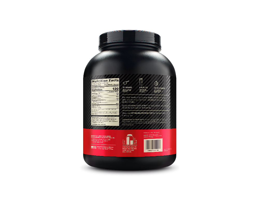 Gold Standard 100% Whey Protein Powder French Vanilla Creme - 5 Lbs (73 Servings)