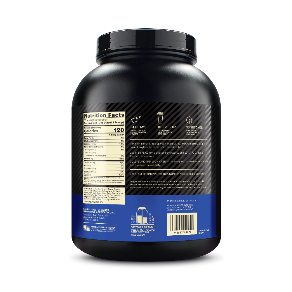 جولد ستاندرد 100% كازين - نكهة شوكولاتة سوبريم - 3.97 رطل (53 حصة)