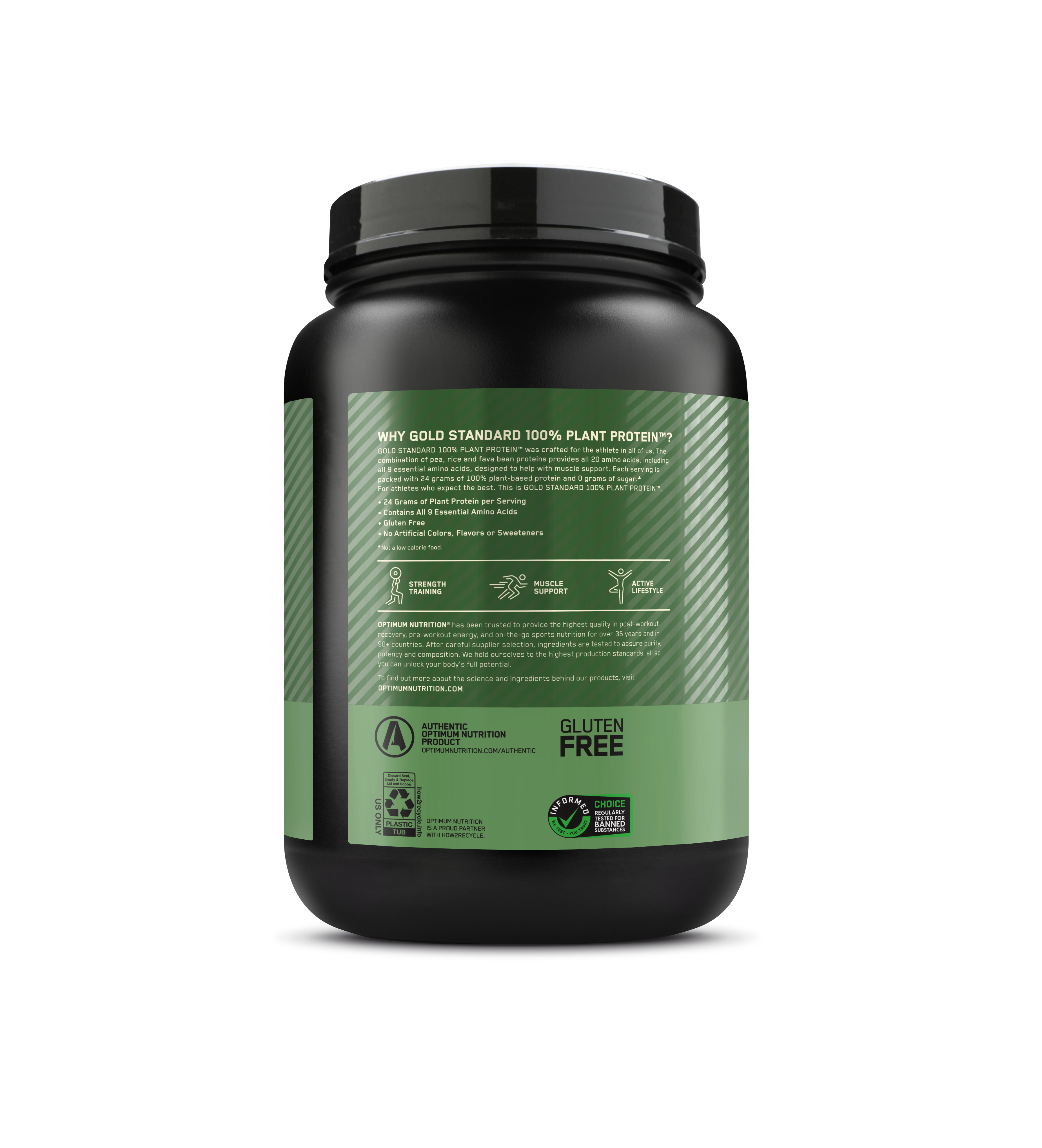 GOLD STANDARD® 100% Plant Creamy Vanilla - 1.63 Lbs (20 Servings)