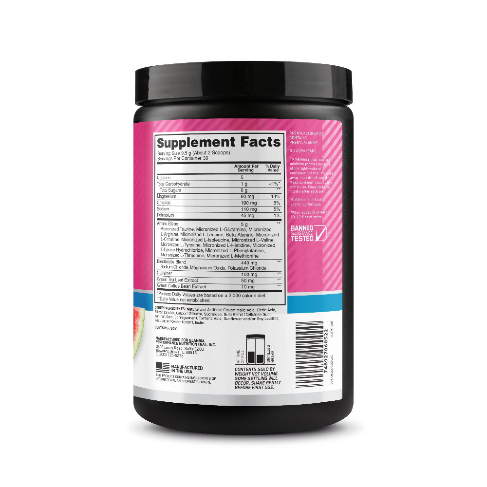 Amino Energy Plus Electrolytes Powder Watermelon - 285 Grams (30 Servings)