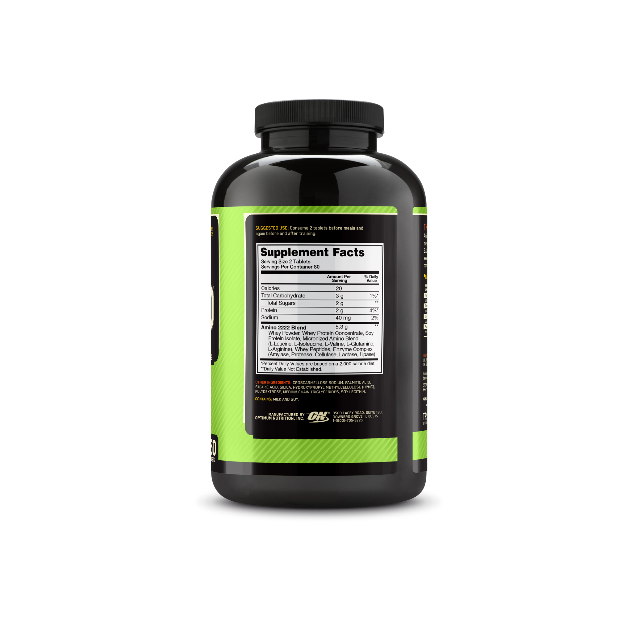 Superior Amino 2222 Tabs - 320 Tablets (160 Servings)