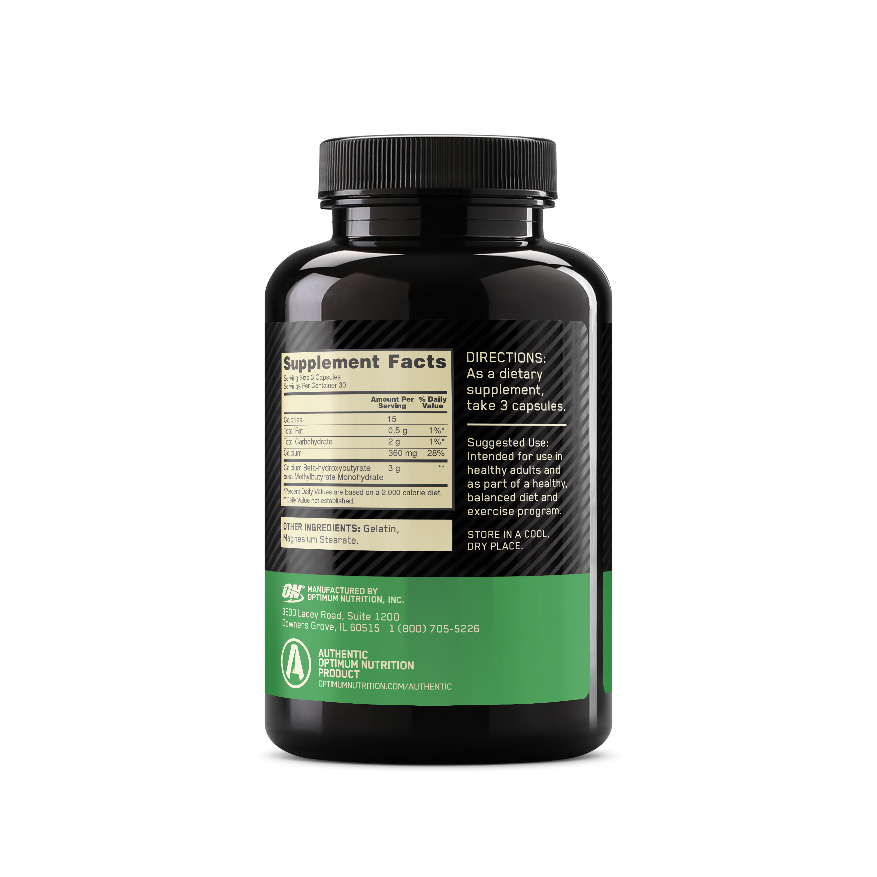 HMB Caps 1000 mg - 90 Capsules (30 Servings)