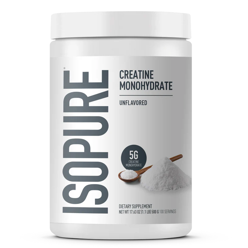 Isopure Creatine Monohydrate Unflavored 17.63 OZ (1.1 LB) 500 G 100 SERVING