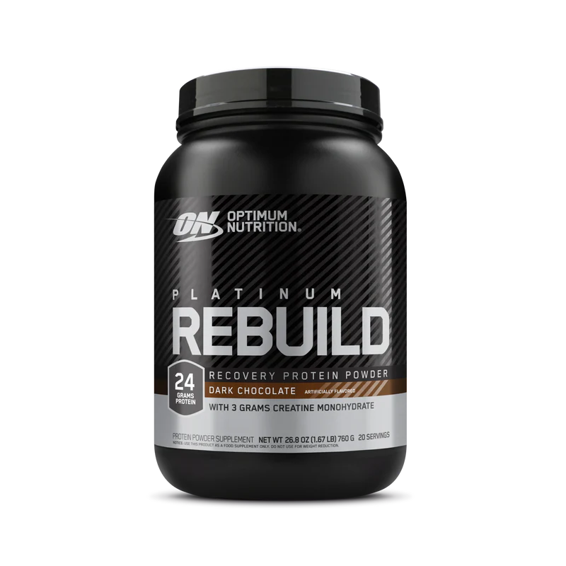 On Platinum Rebuild Dark Chocolate Protein Powder 760g 1.67 LB (20 Servings)